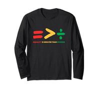Juneteenth Equality Greater Than Division 1865 Histoire des Noirs Manche Longue