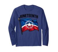 Juneteenth Flag Freedom Day Celebration Manche Longue