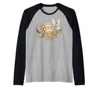 Juneteenth Free Indeed Dove Broken Chain Manche Raglan