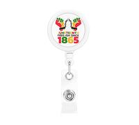 Juneteenth Free-Ish depuis 1865 porte-badge rétractable histoire des noirs porte-carte d'identité à clip pour infirmière étudiant employé de bureau