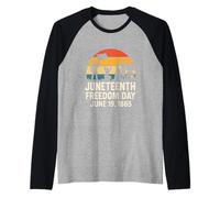 Juneteenth Free-ish Since 1865 Histoire des Noirs africains Manche Raglan