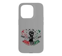 Juneteenth Freedom Day Emancipation Fist Coque pour iPhone 15 Pro