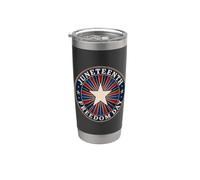 Juneteenth Freedom Day Vintage Star Emancipation Gobelet isotherme en acier inoxydable double paroi