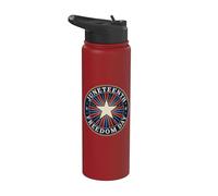 Juneteenth Freedom Day Vintage Star Emancipation Stainless Steel Insulated Water Bottle