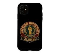 Juneteenth Freedom University Alumni Fist 1865 Histoire des Noirs Coque pour iPhone 11