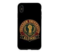 Juneteenth Freedom University Alumni Fist 1865 Histoire des Noirs Coque pour iPhone XS Max