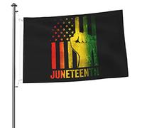 Juneteenth Histoire Noire Cool Drapeau Afro-Américain Décoration De Drapeau Drapeau Décoratif Amusant Bannière Imperméable Pour Intérieur Porche Bureaux 3X5 Ft