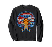 Juneteenth is My Independence Day 4 Juillet Femmes Noires Sweatshirt