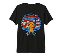 Juneteenth is My Independence Day 4 Juillet Femmes Noires T-Shirt Haut de Gamme