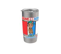 Juneteenth Is My Independence Day Mélanine Garçons Filles Tout-petit Gobelet isotherme en acier inoxydable double paroi