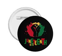 Juneteenth June 19th 1865 Freedom Day Bouton Pins Happy Juneteenth Day Boutons Badges Épingles pour Femmes Juneteenth Drapeau Hommes Badges Ronds Broche Bouton Broches broches pour hommes 1 PCS