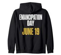 Juneteenth Niche Emancipation Day June 19 Freedom Sweat à Capuche