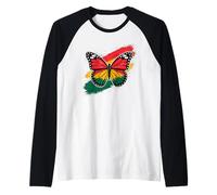 Juneteenth Papillon Rouge Jaune Vert Africain Hommes Femmes Adolescents Manche Raglan
