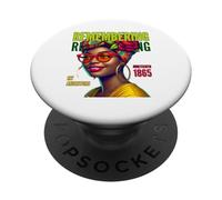 Juneteenth Pride : Honorer Mes ancêtres PopSockets PopGrip Adhésif