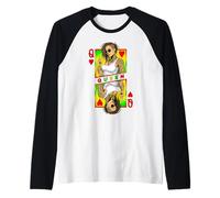 Juneteenth Queen of Hearts Tatoué Loc'd Hair Black Girl Manche Raglan