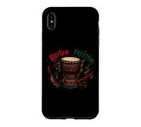Juneteenth Rhythm of Freedom Djembe Drum Music Coque pour iPhone XS Max