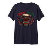 Juneteenth Rhythm of Freedom Djembe Drum Music T-Shirt Haut de Gamme