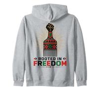 Juneteenth Rooted in Freedom Afro Pick Fist Sweat à Capuche