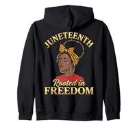 Juneteenth Rooted in Freedom Black Women Sweat à Capuche