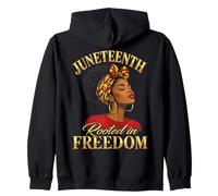 Juneteenth Rooted in Freedom Black Women Sweat à Capuche