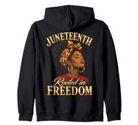 Juneteenth Rooted in Freedom Black Women Sweat à Capuche