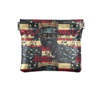 Juneteenth Sac à main imperméable en cuir PU pour femme Noir King