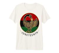 Juneteenth Sankofa Freedom Day Emblem T-Shirt Haut de Gamme