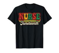 Juneteenth Stéthoscope d'infirmière Mois de l'histoire des Noirs T-Shirt