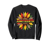 Juneteenth Sunflower Freeish Since 1865 Femmes noires africaines Sweatshirt