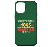 JUNETH Parce Que Mes ancêtres n'étaient Pas Libres en 1776 Meme Coque pour iPhone 12/12 Pro