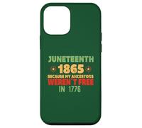 JUNETH Parce Que Mes ancêtres n'étaient Pas Libres en 1776 Meme Coque pour iPhone 12 Mini