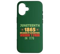 JUNETH Parce Que Mes ancêtres n'étaient Pas Libres en 1776 Meme Coque pour iPhone 16