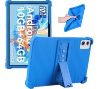 Junfire Étui en silicone avec béquille pour tablette Ainmel A10 10,1" Bleu