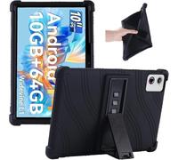 Junfire Étui en silicone avec béquille pour tablette Ainmel A10 10,1" Noir