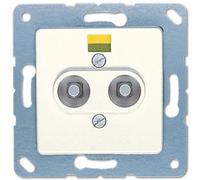 JUNG 165-2 Steckdose TV + Radio Elfenbein (165-2)