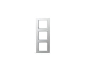 Jung 4011377172937 A 5583 BF AL Cadre de finition 3 prises, Plaque Prise Electrique