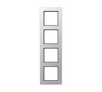 Jung 4011377172944 Cadre 4 prises, Plaque Murale pour Prises Électriques A 5584 BF AL