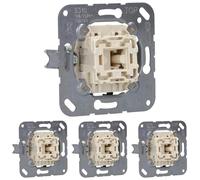 Jung 531U Mécanisme bouton poussoir 10 AX / 250 V ~ Simple fermeture (Lot de 4)