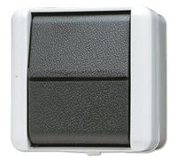 Jung 807W Wippschalter, Kreuz, bruchsicher, grau,WG800