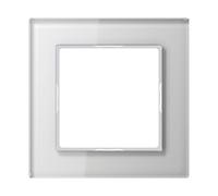 Jung AC 581 GL WW Série A Creation Cadre en Verre Blanc Alpin