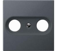 JUNG A561BFPLTVANM P/Toma Antenna Frame/Antenna plate/socket Tv-Fm Anthracite