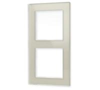 JUNG AC582GLCH Cadre en Verre, Cava, Double, 84 x 155 mm