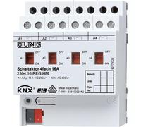 Jung Actionneur de commutation 2304.16REGHM KNX quadruple (2304.16REGHM)