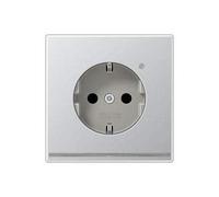 Jung AL1520-OLNW SCHUKO Steckdose, 16 A, 250 V, Aluminium (lackiert)