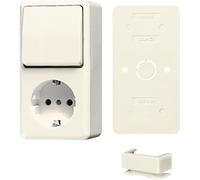 Jung AP600 Interrupteur combiné blanc avec ensemble RA - B676A