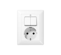 Jung AS 5575 EU WW Interrupteur combiné série blanc alpin - AS5575EUWW