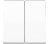 Jung AS102WW Bascule pour poussoir KNX, double, Série : AS, blanc alpin