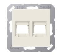 Jung AS500 Blanc Double Panduit Prise Modulaire Capot - A1569-2PAND