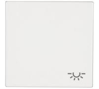 JUNG Bascule d'éclairage LS990LWW blanc alpin, Bouton + interrupteur, Blanc