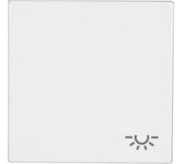 JUNG Bascule d'éclairage LS990LWW blanc alpin, Bouton + interrupteur, Blanc